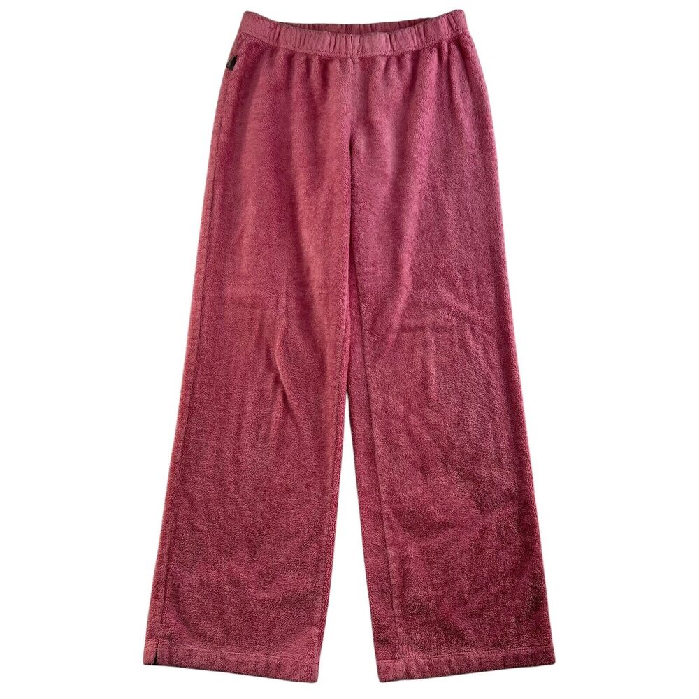 The‎ North Face Girls Large 14/16 Fleece Camp Sweatpants Pink Pull On Drawstring